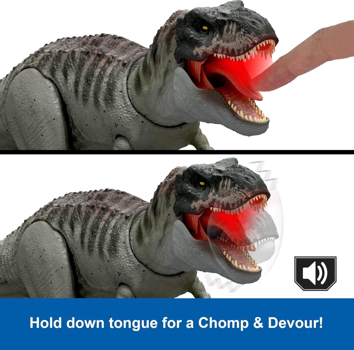 Jurassic World Rebirth: Power Devour Tyrannosaurus Rex Toys & Games Mattel