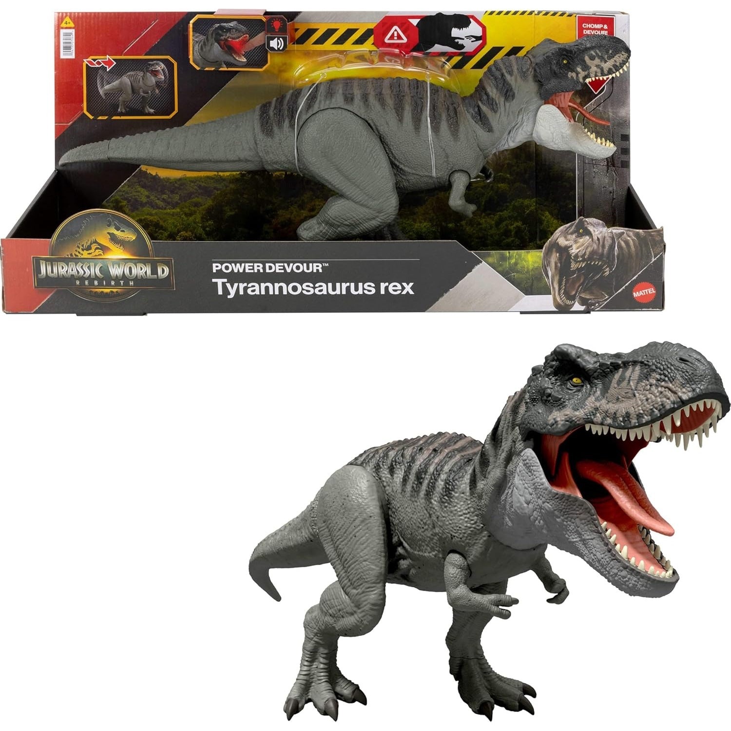 Jurassic World Rebirth: Power Devour Tyrannosaurus Rex Toys & Games Mattel