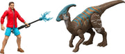 Jurassic World Rebirth: Reuban Delgado and Parasaurolophus Toys & Games Mattel
