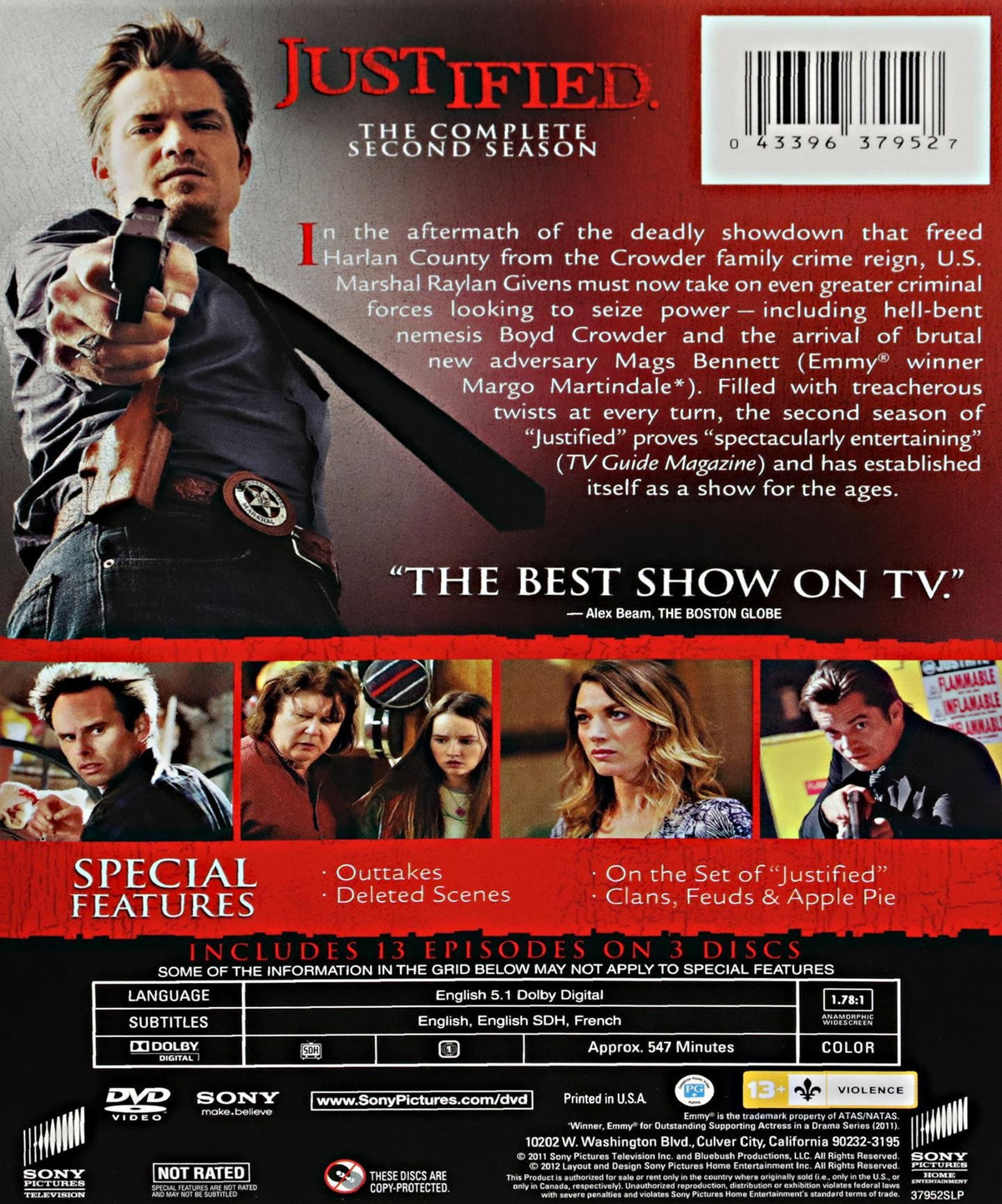 Justified: Season 2 [DVD] DVD Box Set / Series Sony