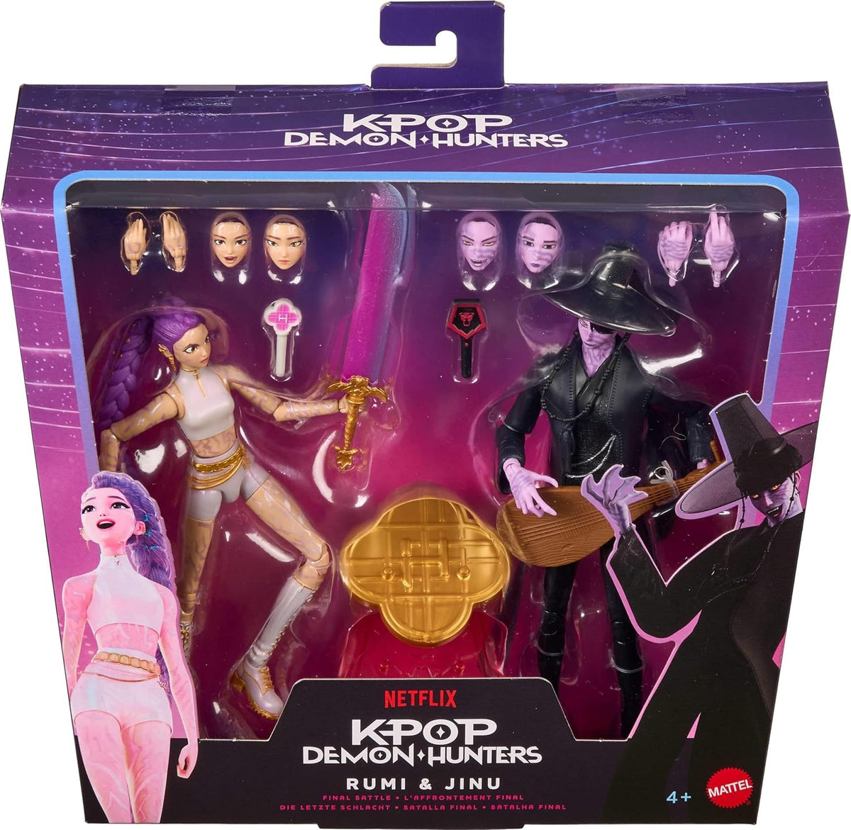 KPop Demon Hunters: Rumi and Jinu - 2-Pack Toys & Games Mattel