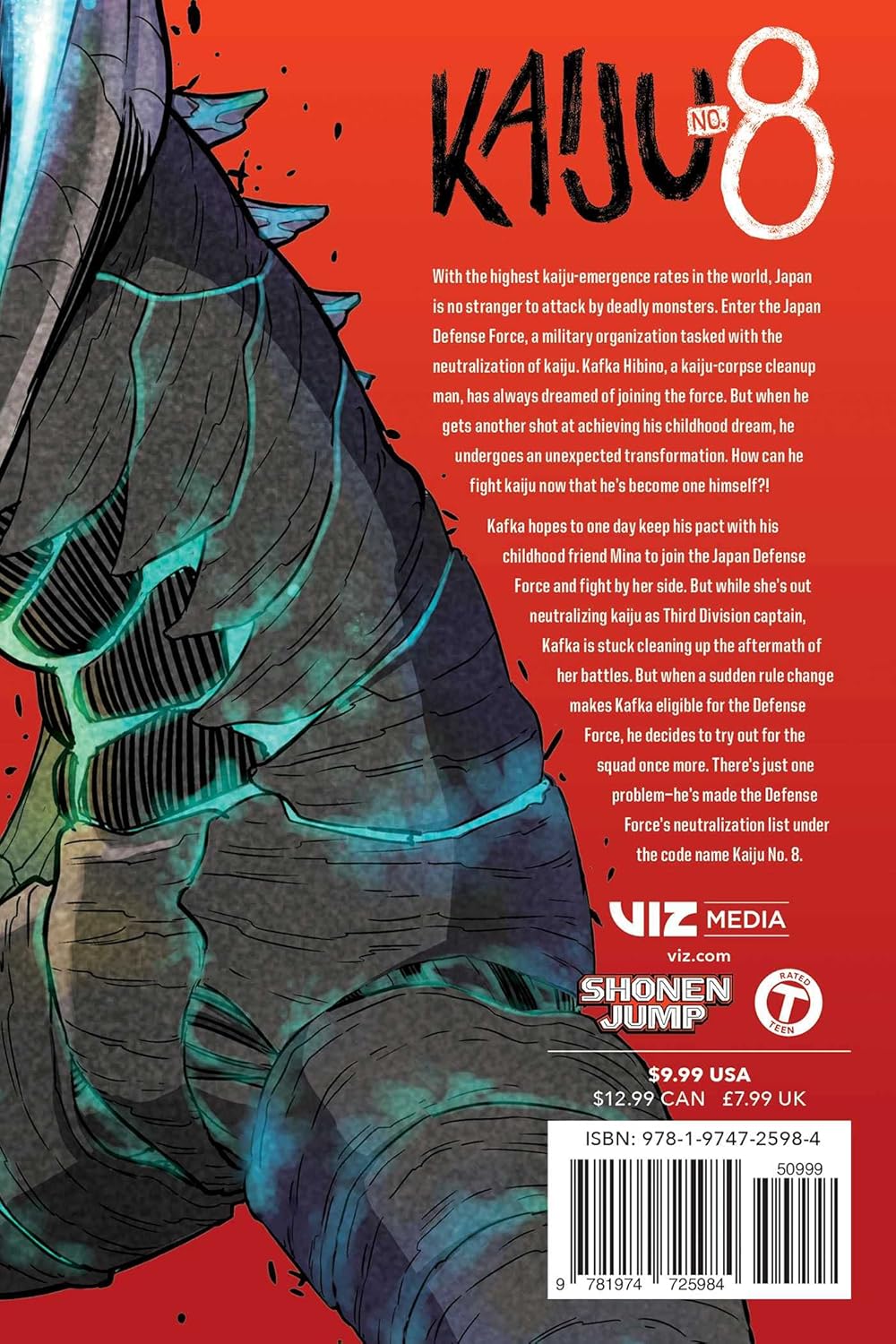 Kaiju No. 8: Volume 1 Manga Viz Media