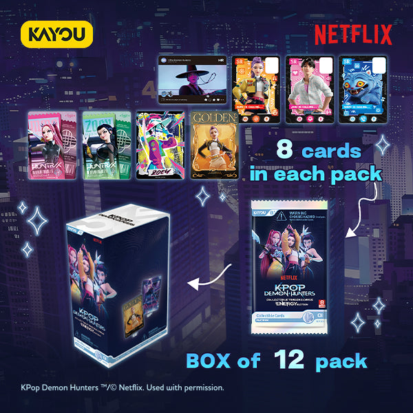 Kayou TCG: KPop Demon Hunters Collectible Energy Edition Series 001 Booster Box Card Game Kayou