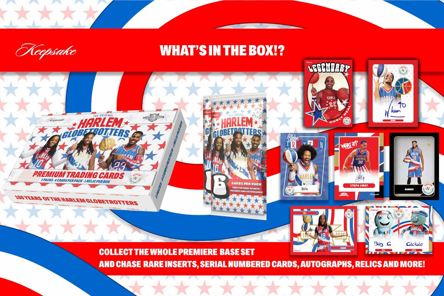 Keepsake: Harlem Globetrotters 100th Anniversary Breakers Box Trading Cards Keepsake