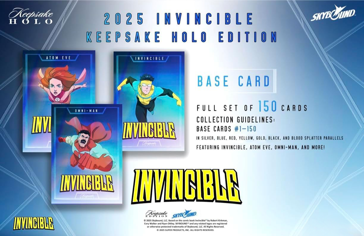 Keepsake: Invincible Season 1 - Holo Breaker Booster Box 2025 - 2 Packs 2 Relics Card Game Keepsake