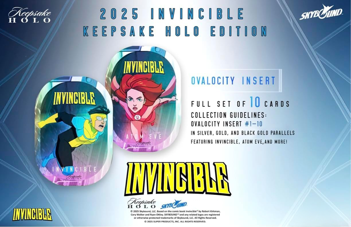 Keepsake: Invincible Season 1 - Holo Breaker Booster Box 2025 - 2 Packs 2 Relics Card Game Keepsake
