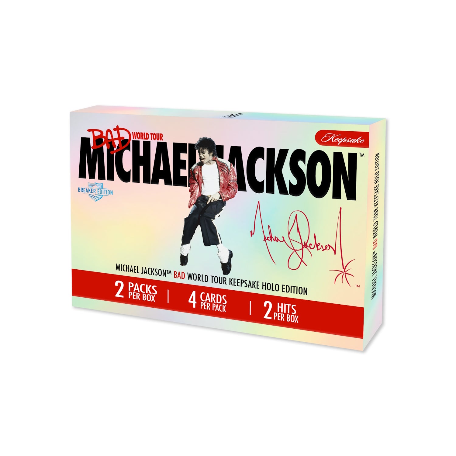 Keepsake: Michael Jackson Bad World Tour Premiere HOLO Booster Breaker Box Trading Cards Keepsake