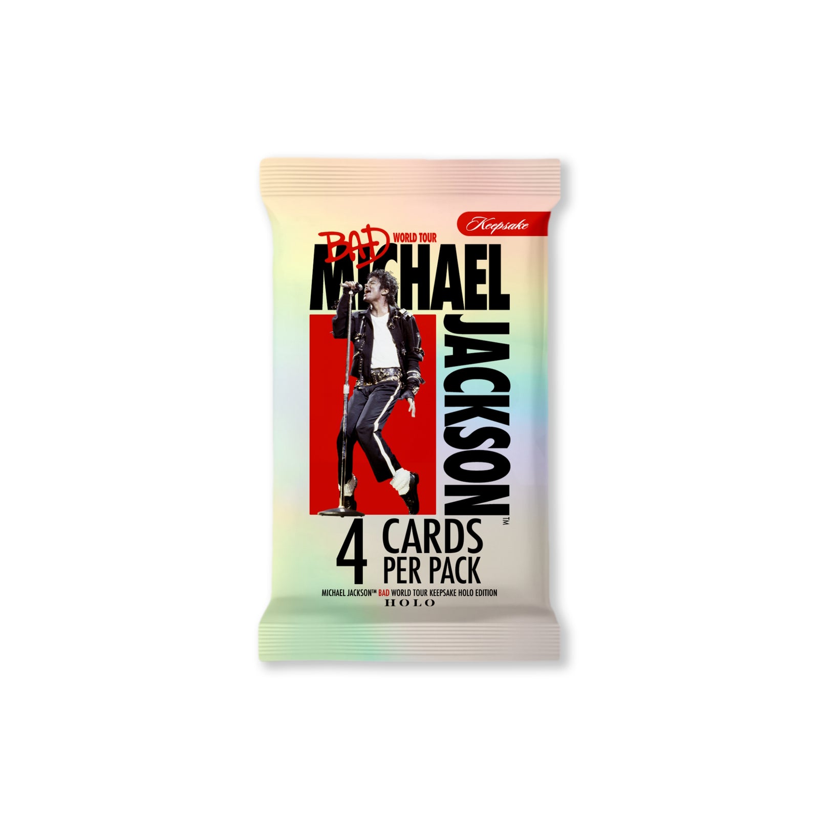 Keepsake: Michael Jackson Bad World Tour Premiere HOLO Booster Breaker Box Trading Cards Keepsake
