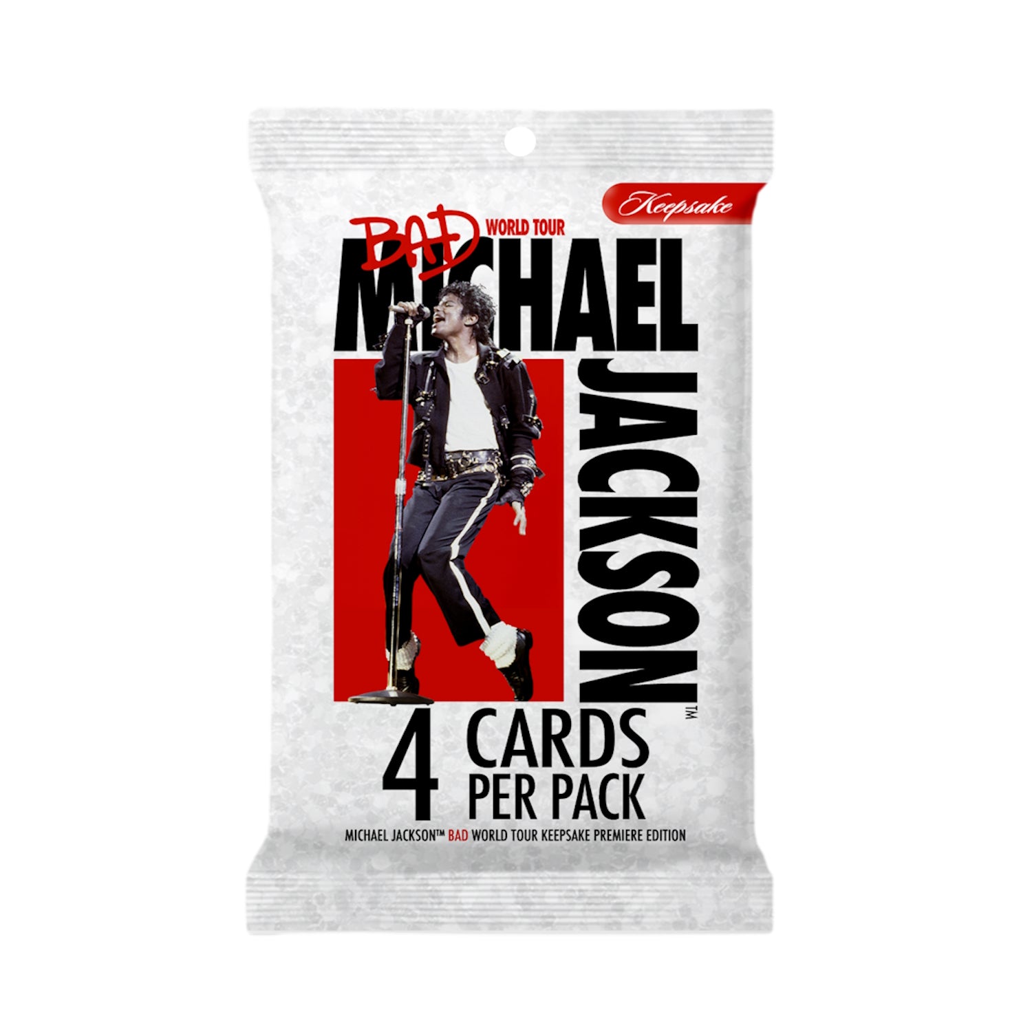 Keepsake: Michael Jackson Bad World Tour Premiere Relics Chase Mini Box Card Set Trading Cards Keepsake