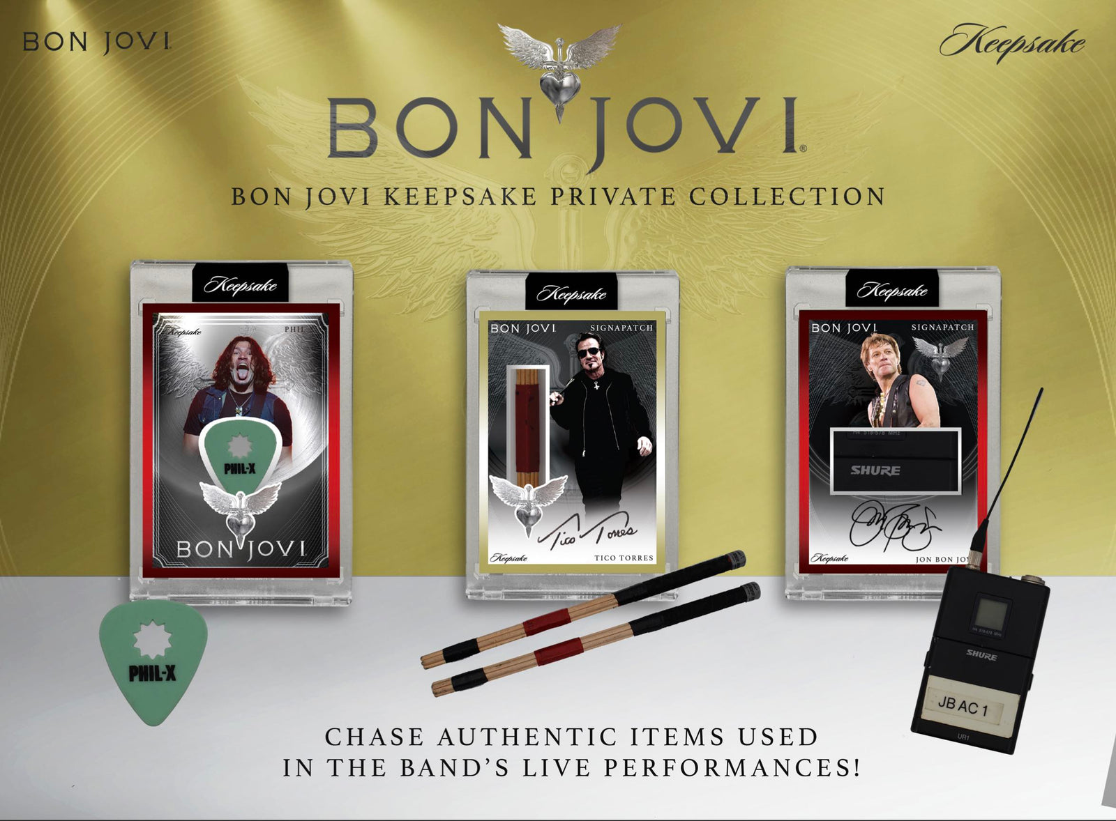 Keepsake: Bon Jovi Private On Tour Collection - Master Case with Limited Edition Storage Box - 6 Mini Boxes Memorabilia Keepsake