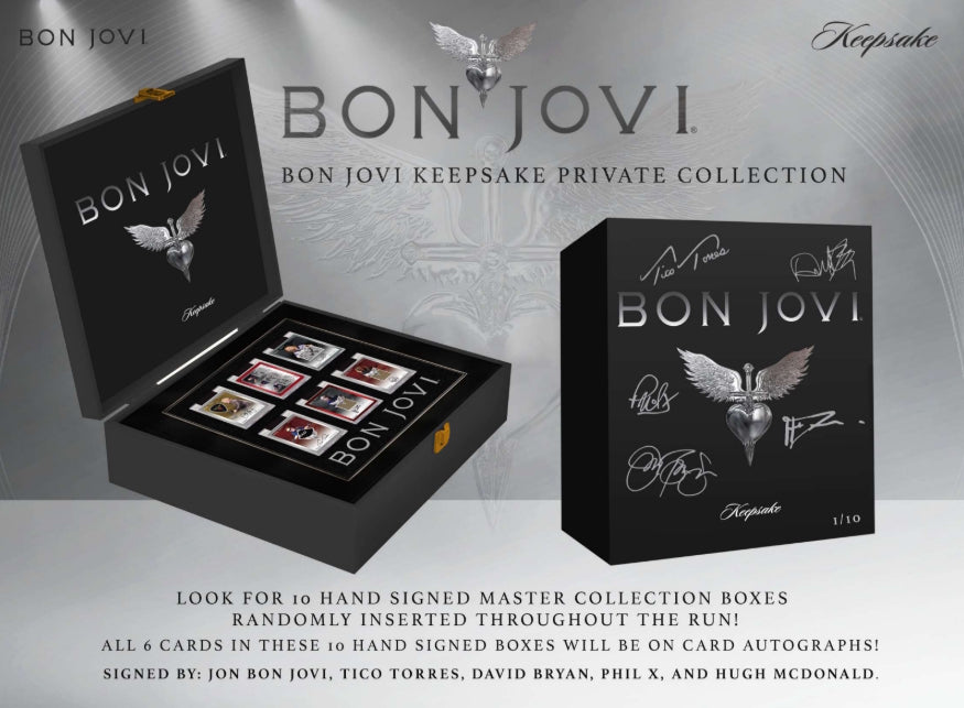 Keepsake: Bon Jovi Private On Tour Collection - Master Case with Limited Edition Storage Box - 6 Mini Boxes Memorabilia Keepsake