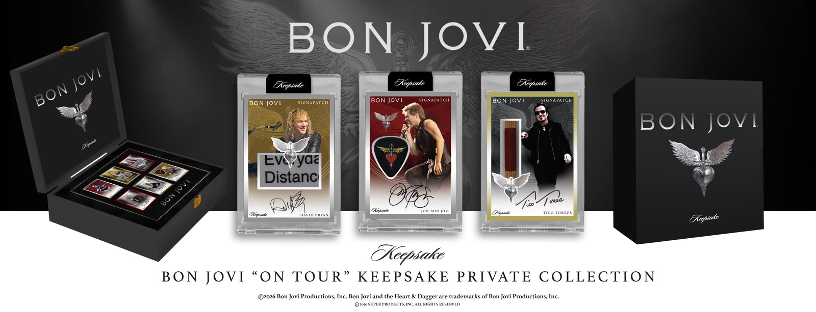 Keepsake: Bon Jovi Private On Tour Collection - Master Case with Limited Edition Storage Box - 6 Mini Boxes Memorabilia Keepsake