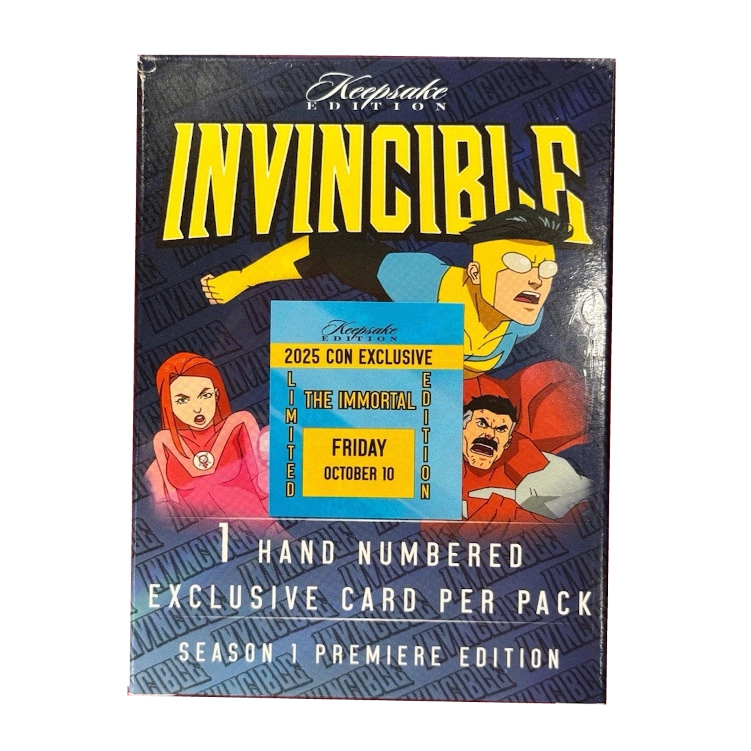 Keepsake: Invincible Season 1 Premiere Edition NYCC 2025 Friday Exclusive - The Immortal Trading Cards Keepsake