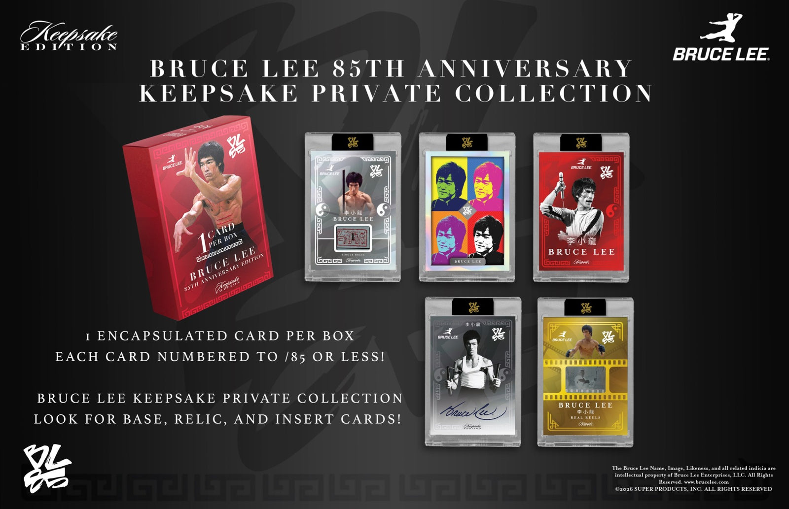 Keepsake: Bruce Lee 85th Anniversary Private Collection (Nunchucks Edition) Hobby Box - 1 Card Trading Cards Keepsake