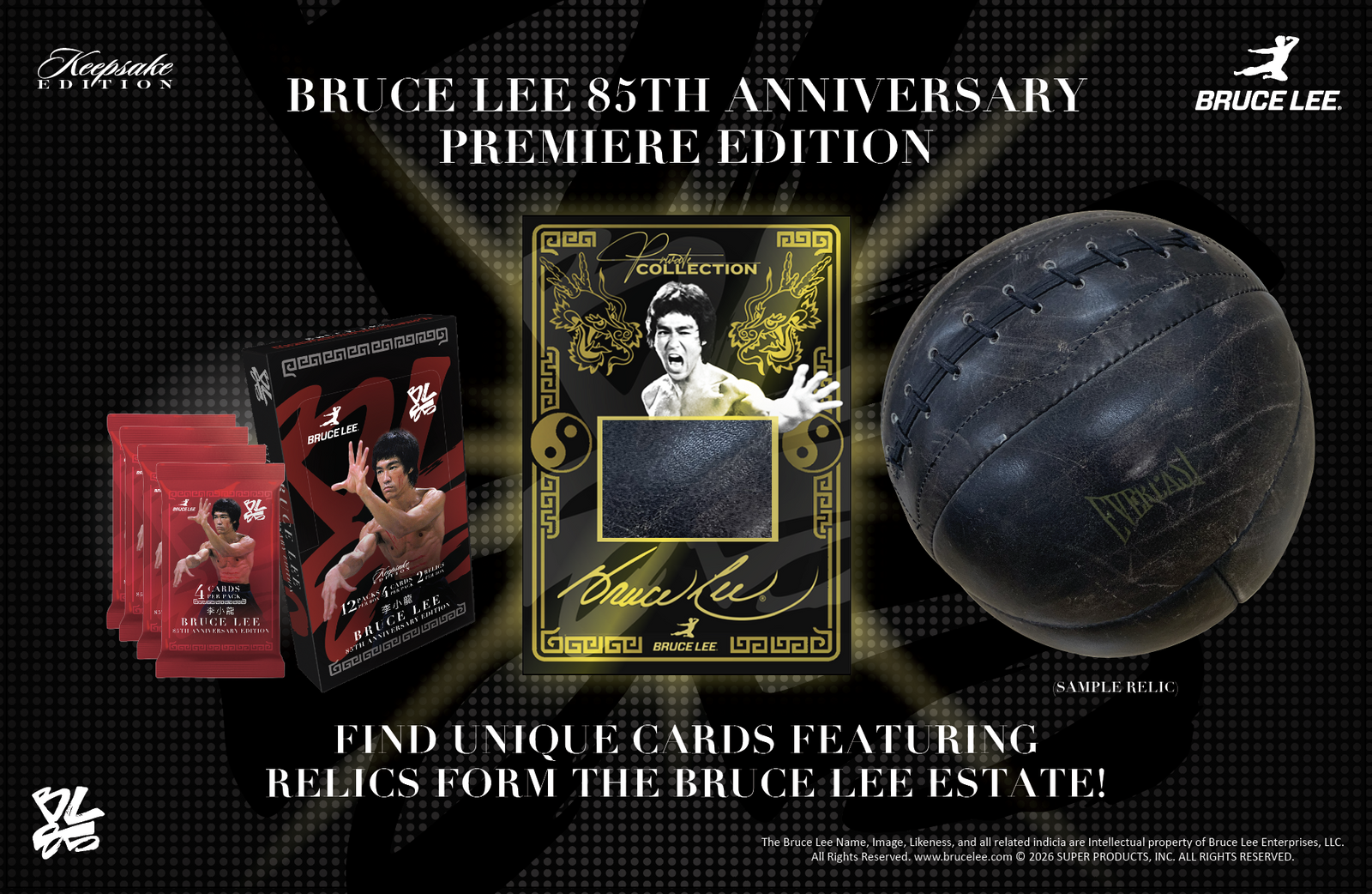 Keepsake: Bruce Lee 85th Anniversary Hobby Box Trading Cards Keepsake