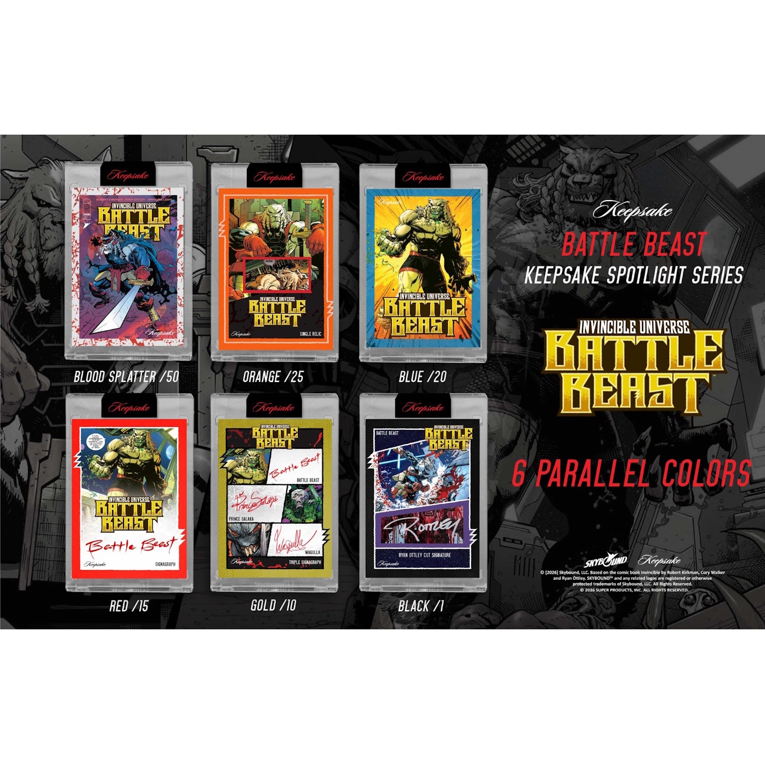 Keepsake: Battle Beast 1st Edition Invincible World Spotlight Series Booster Box Card Game Keepsake