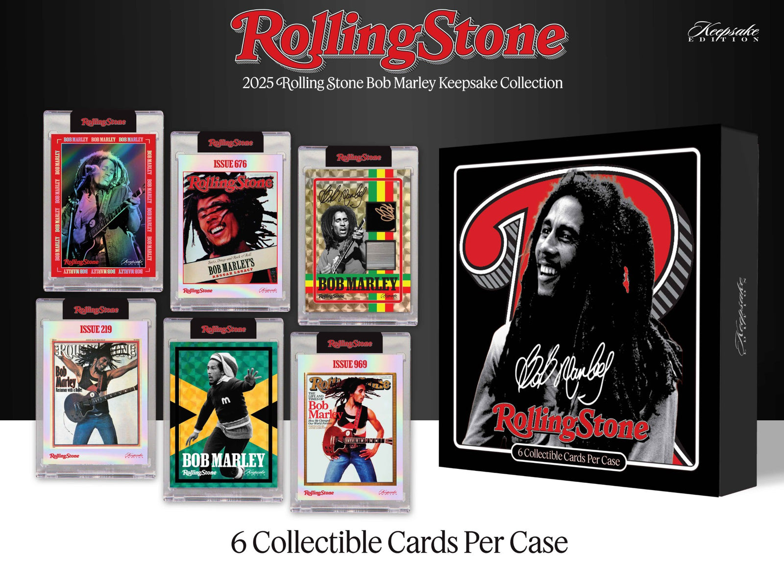 Keepsake: Rolling Stone Bob Marley Deluxe Hobby Box Trading Cards Keepsake