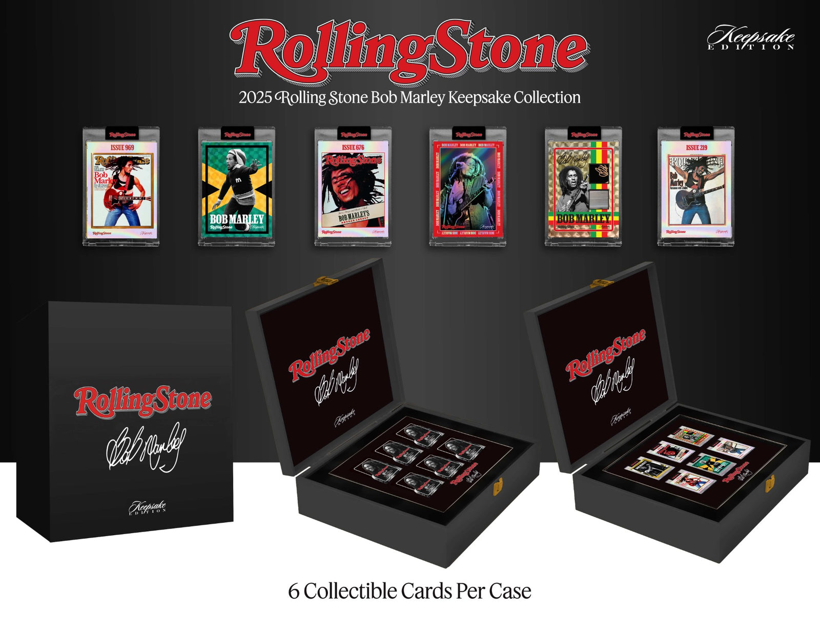 Keepsake: Rolling Stone Bob Marley Deluxe Hobby Box Trading Cards Keepsake