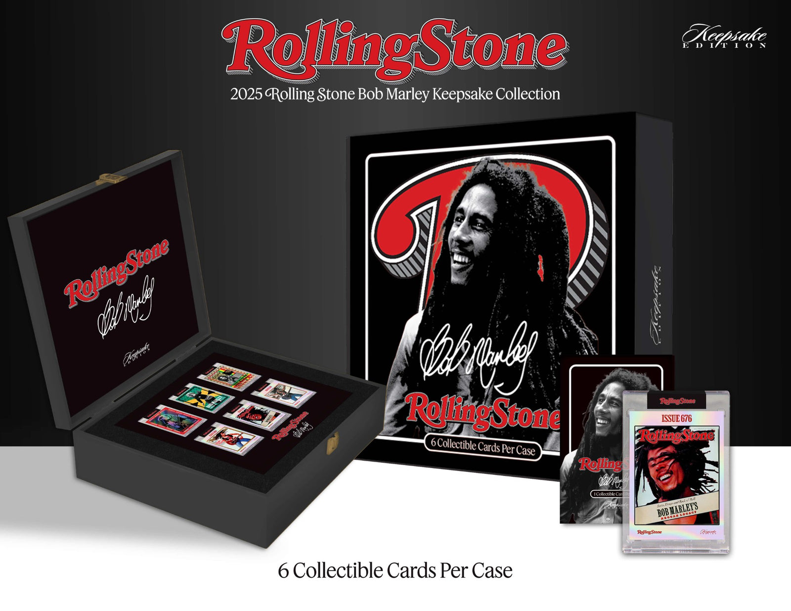 Keepsake: Rolling Stone Bob Marley Deluxe Hobby Box Trading Cards Keepsake