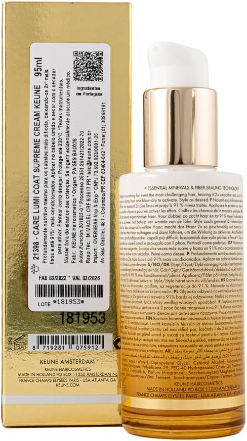 Keune Care Lumi Coat Supreme Cream 95 mL (3.2 fl oz) Serum Keune
