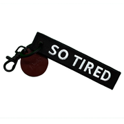Puglie: Tired Puglie Puglie Keytag Accessory Puglie