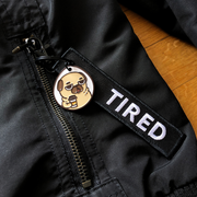 Puglie: Tired Puglie Puglie Keytag Accessory Puglie
