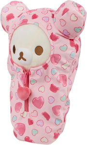 Korilakkuma San-X Original: Hearts Sleeping Bag Plush Plushies Rilakkuma