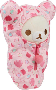 Korilakkuma San-X Original: Hearts Sleeping Bag Plush Plushies Rilakkuma