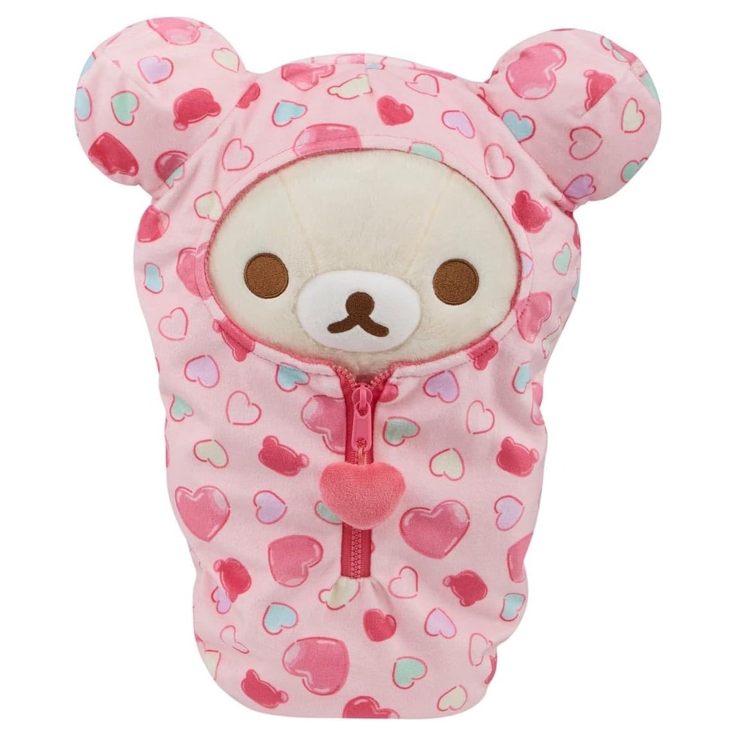 Korilakkuma San-X Original: Hearts Sleeping Bag Plush Plushies Rilakkuma