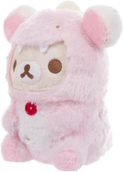 Korilakkuma San-X Original: Plays with Dino Series Plush - Pastel Pink Plushies Rilakkuma