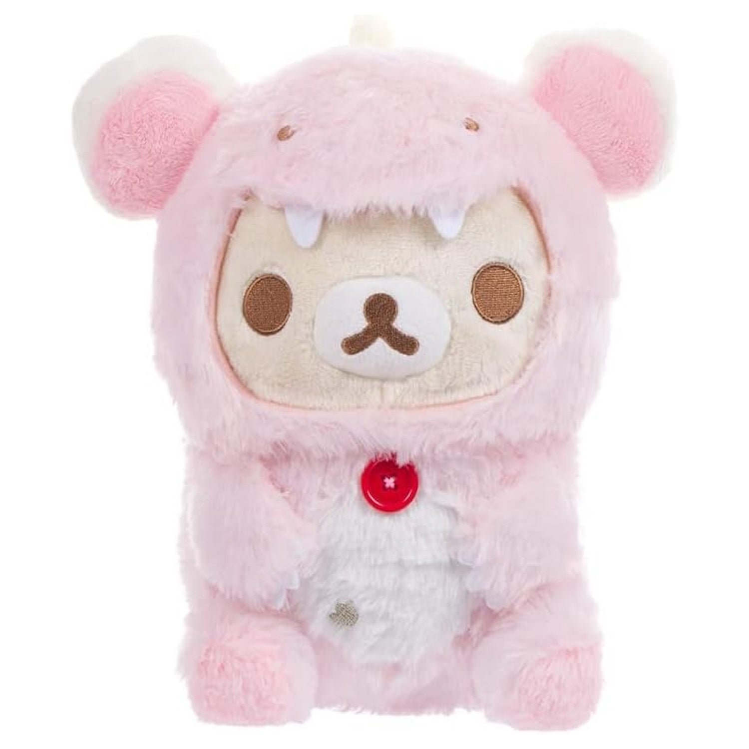 Korilakkuma San-X Original: Plays with Dino Series Plush - Pastel Pink Plushies Rilakkuma