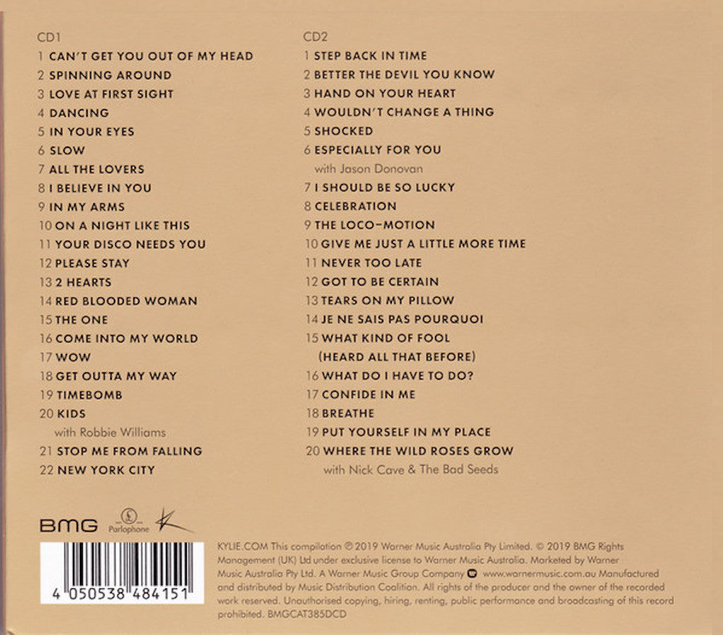 Kylie Minogue: Step Back In Time: The Definitive Collection [Audio CD] Audio CD/Vinyl BMG