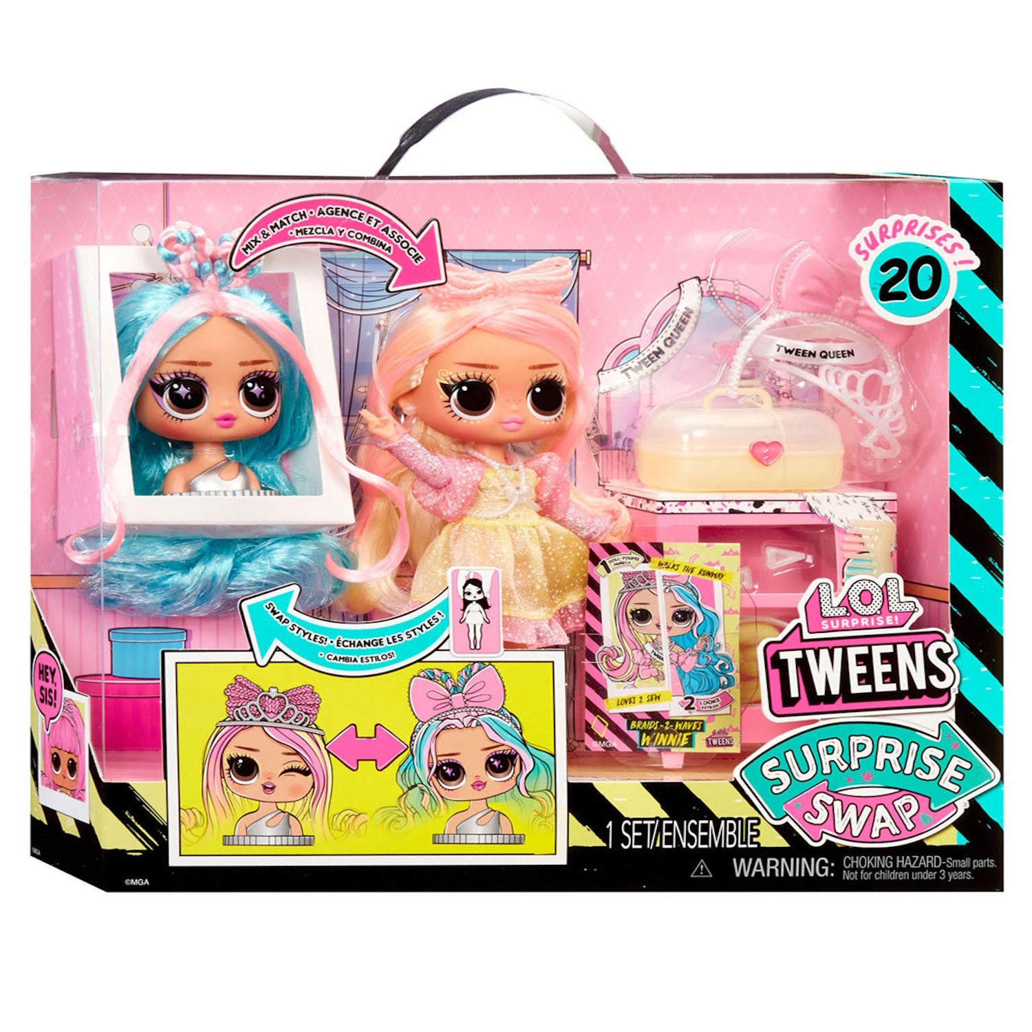 L.O.L. Surprise! Tweens Surprise Swap Braids 2-Waves Winnie Toys & Games MGA Entertainment