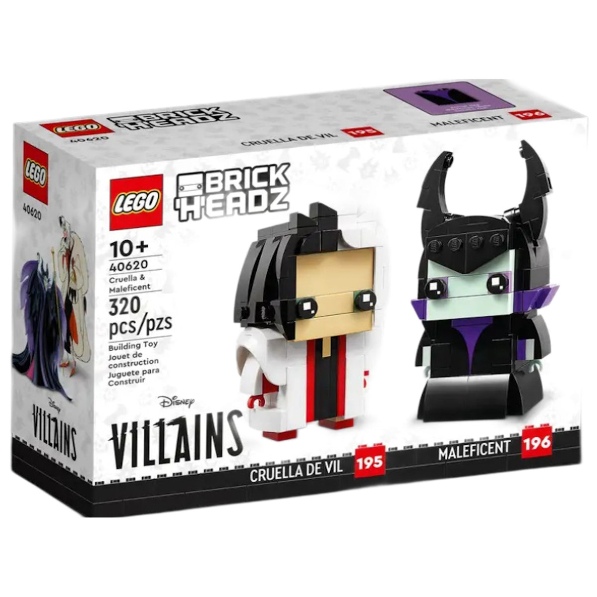 LEGO Brickheadz: Disney Cruella and Maleficent - 320 Piece Building Set [LEGO, #40620] LEGO LEGO