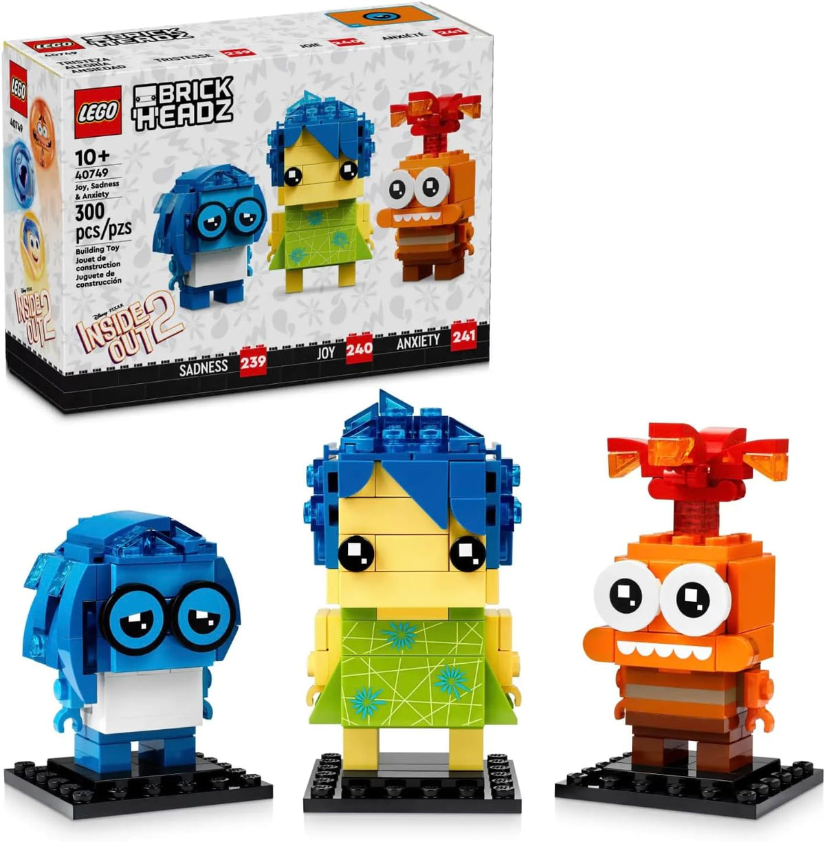 LEGO Brickheadz: Inside Out 2 Joy, Sadness and Anxiety - 300 Piece Building Set [LEGO, #40749] LEGO LEGO