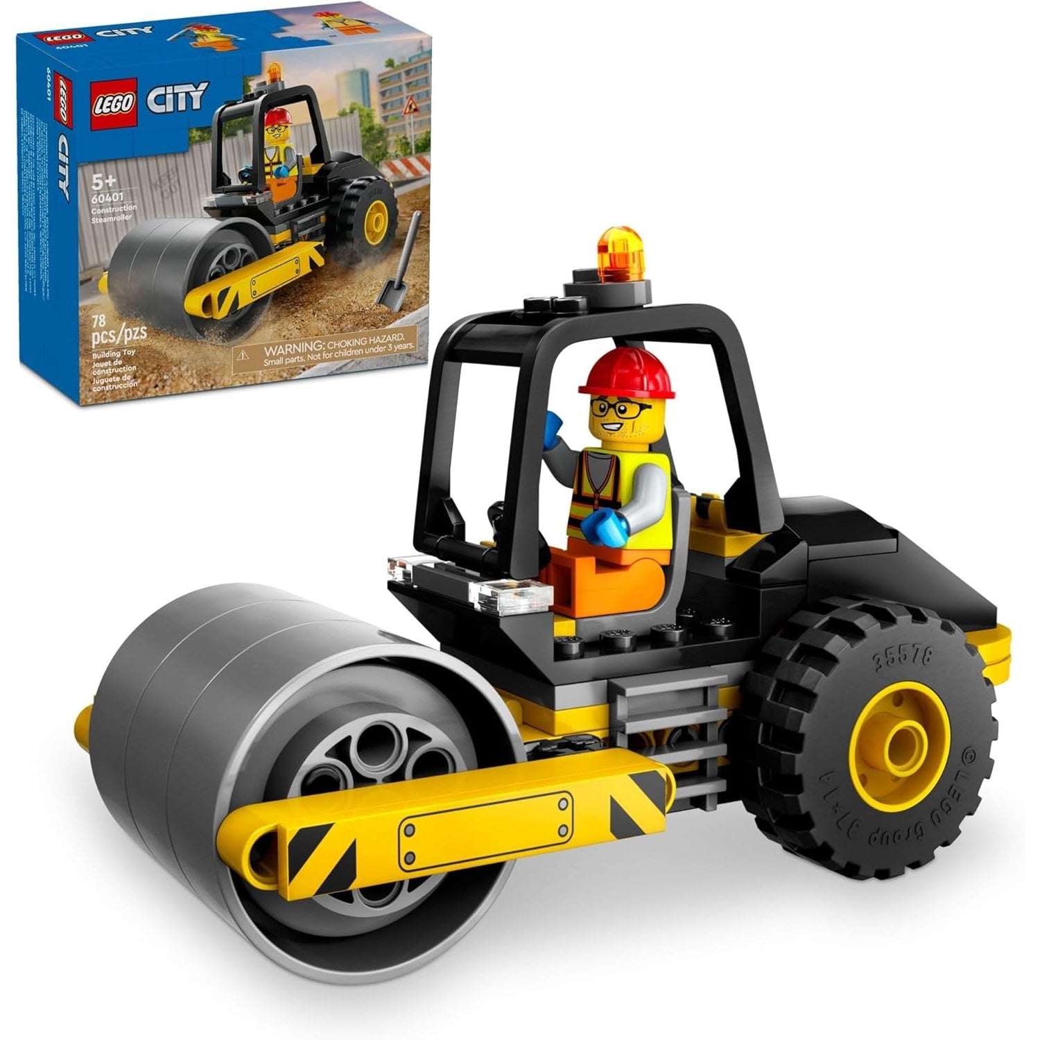 LEGO: City [Construction Steamroller #60401] Toys & Games LEGO
