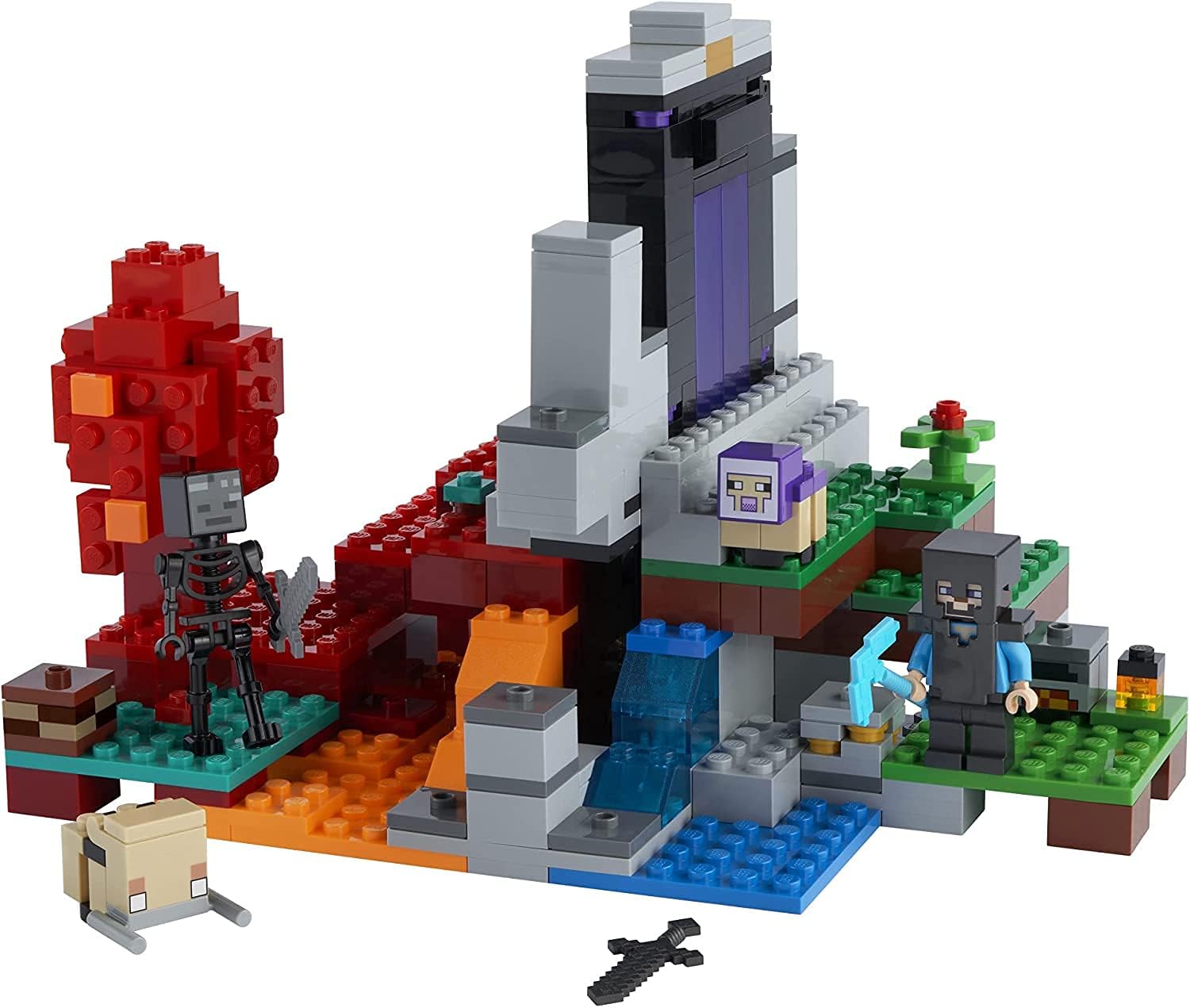 LEGO Minecraft: The Ruined Portal - 316 Piece Building Kit [LEGO, #21172] LEGO LEGO