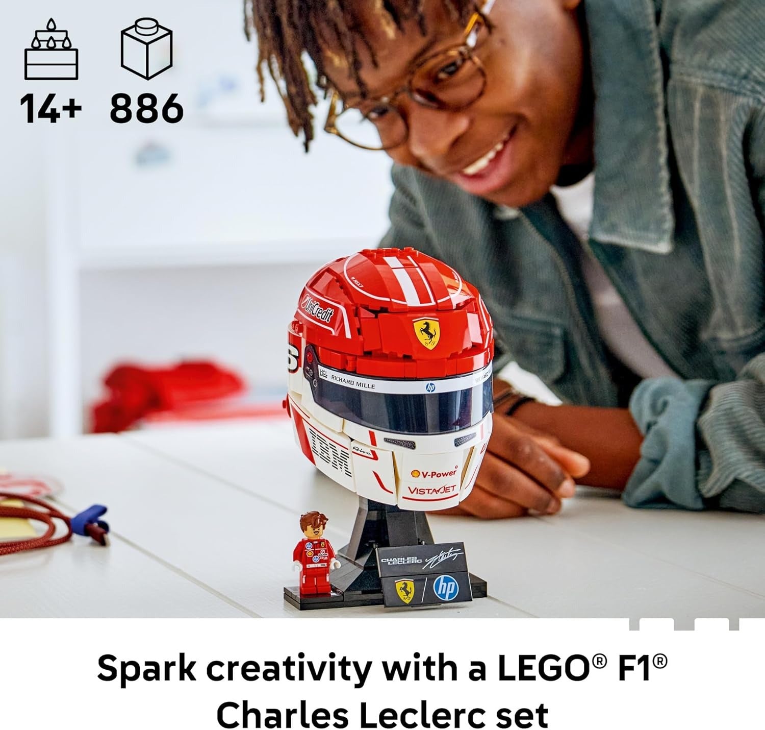 LEGO Editions: Scuderia Ferrari HP - Charles Leclerc Helmet [LEGO, #43014] LEGO LEGO