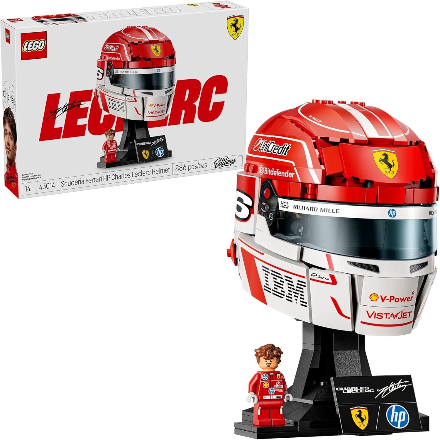 LEGO Editions: Scuderia Ferrari HP - Charles Leclerc Helmet [LEGO, #43014] LEGO LEGO