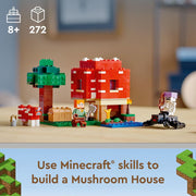 LEGO: Minecraft The Mushroom House - 272 Piece Building Kit [LEGO, #21179] LEGO LEGO