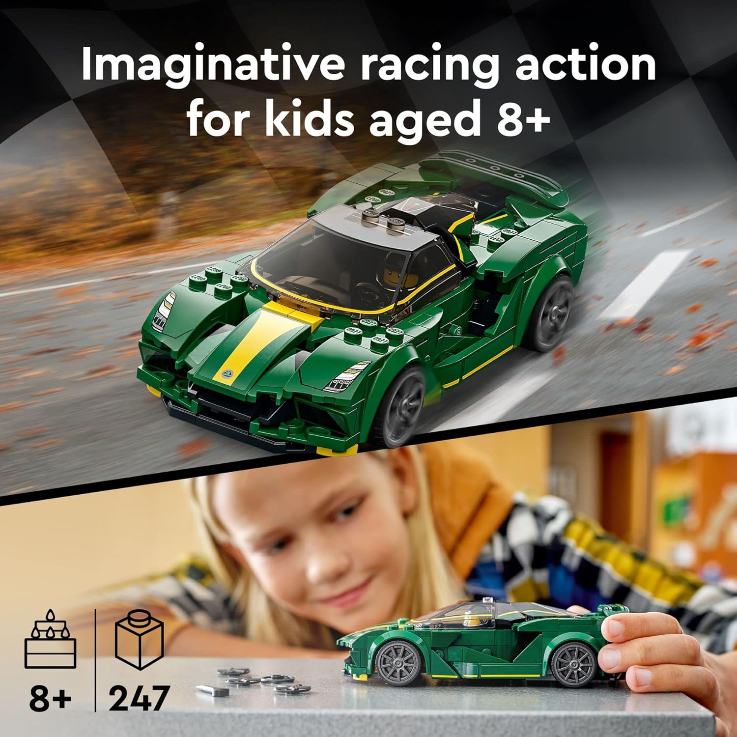 LEGO Speed Champions: Lotus Evija - 247 Piece Building Kit [LEGO, #76907] LEGO LEGO