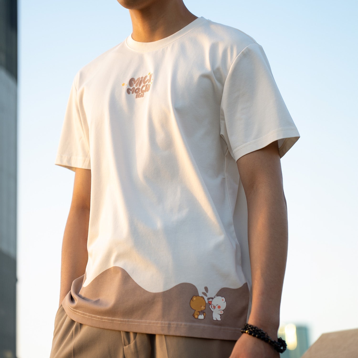 Milk Mocha Bear: Giordano X Milk Mocha Bear: Painting Around T-Shirts Milk Mocha Bear