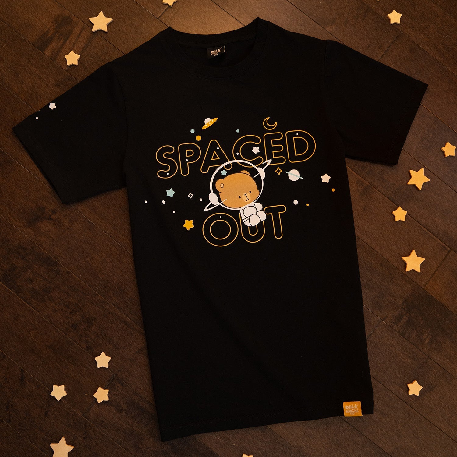 Milk Mocha Bear: Spaced Out T-shirt T-Shirts Milk Mocha Bear