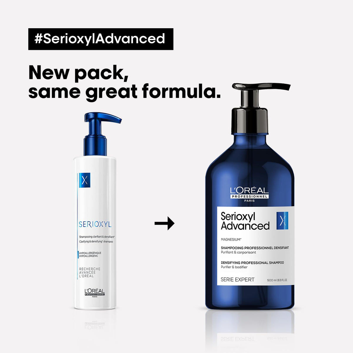 L'Oreal Professionnel Serioxyl Advanced Shampoo 500 mL (16.9 fl oz) Shampoo L'Oréal