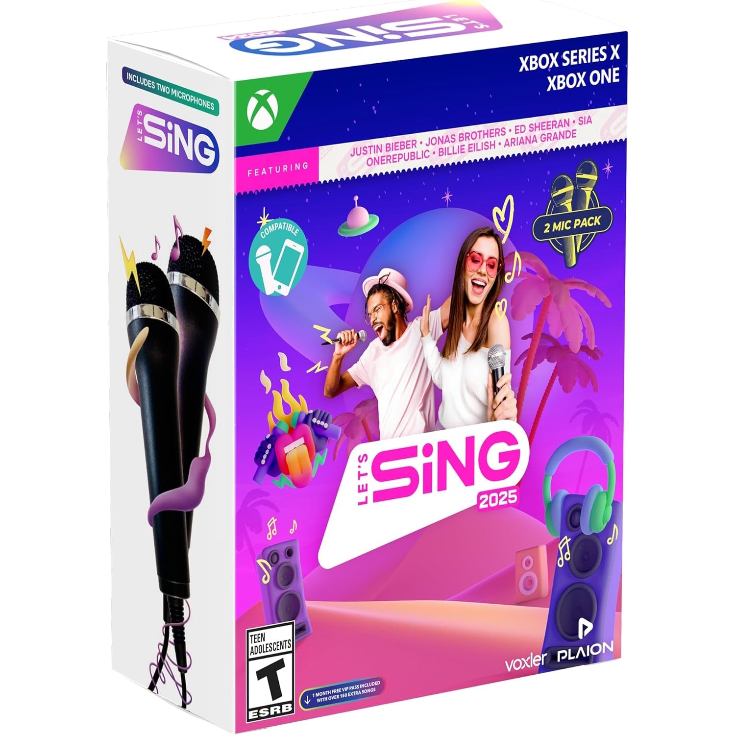 Let's Sing 2025 - 2 Microphone Bundle [Xbox Series X] Xbox Series X Video Game Plaion   