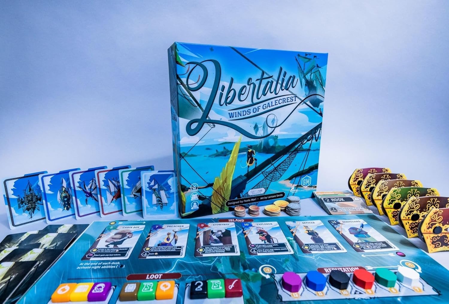 Libertalia: Winds of Galecrest [Board Game, 1-6 Players] Board Game Stonemaier Games