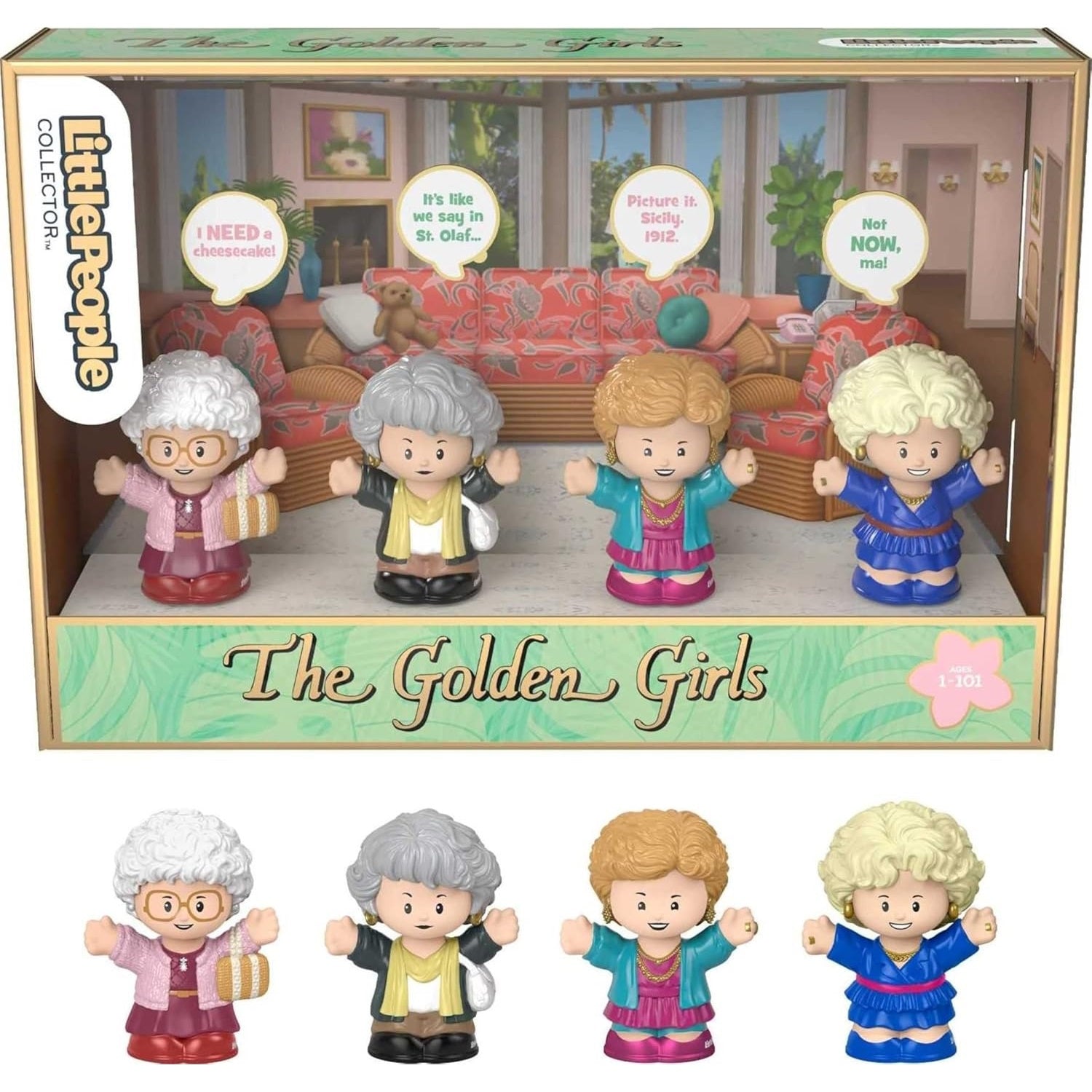 Little People Collector: The Golden Girls Late Night Cheesecake Toys & Games Fisher Price