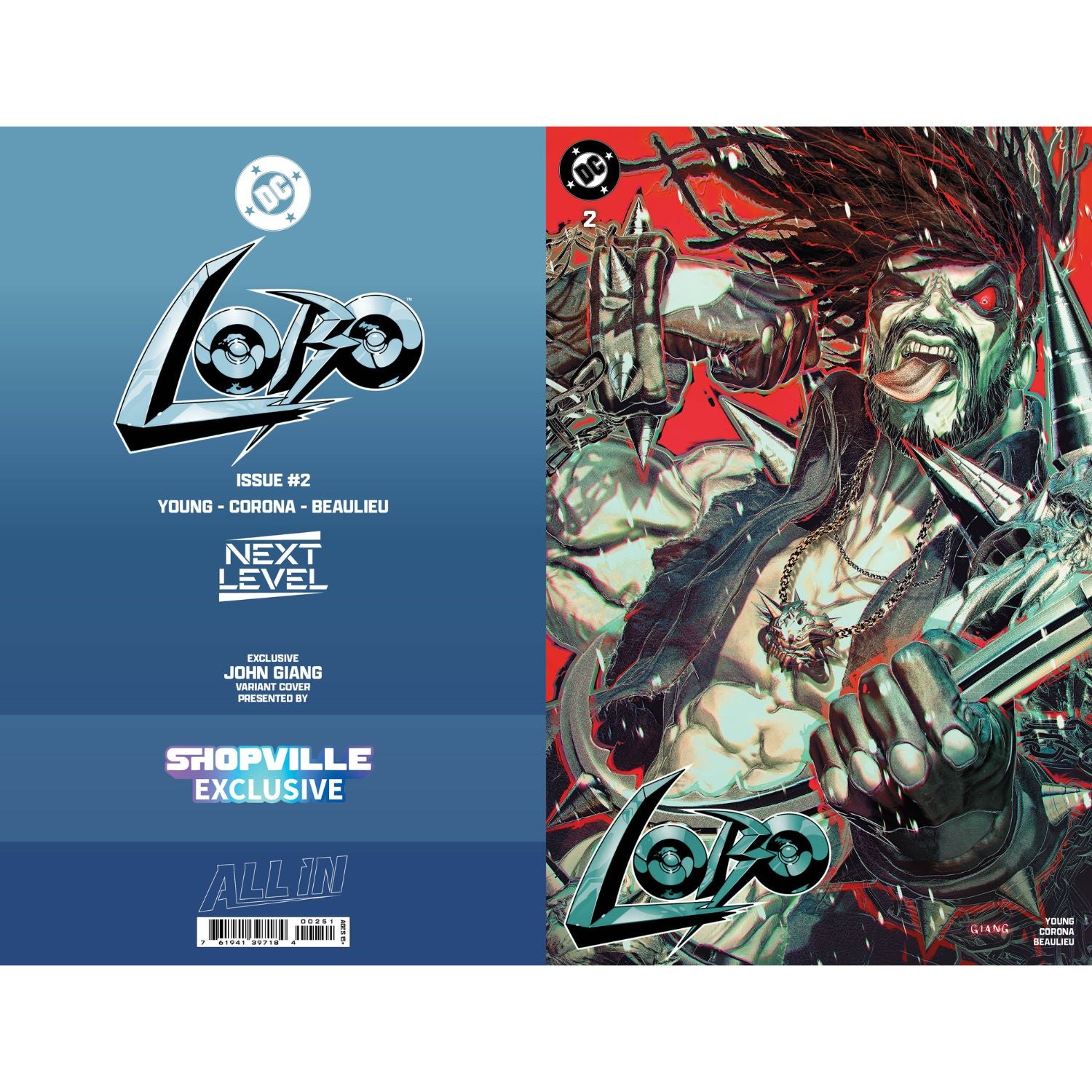 Lobo: #2 [John Giang Shopville Exclusive CVR] 2026 Comics DC Comics