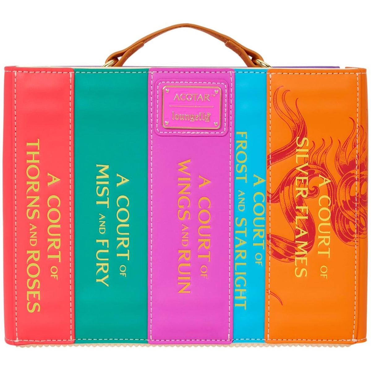 Loungefly: A Court of Thorns and Roses Book Series Figural Crossbody Clothing and Apparel Loungefly