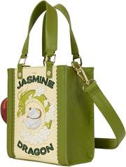 Loungefly: Avatar: The Last Airbender Jasmine Dragon Mini Tote Crossbody Bag Clothing and Apparel Loungefly